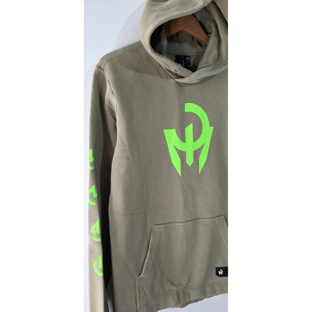 Patrick Mahomes Adidas Olive Hoodie Kansas City Chiefs Football Pullover Sz‎ M